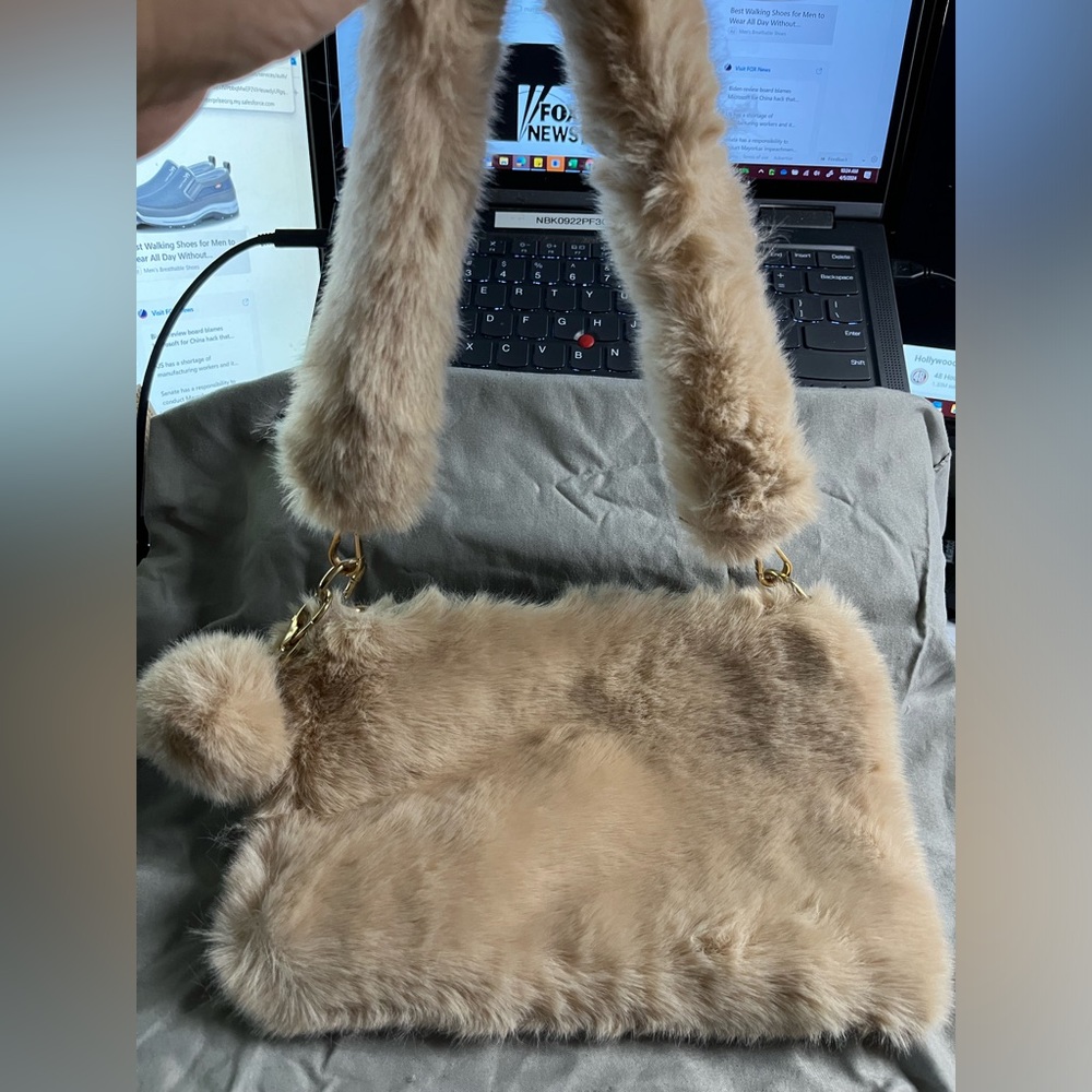 New faux tan handbag/crossbody